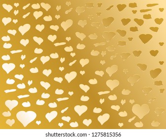 Background of hearts bright decor