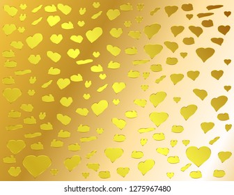 Background of hearts bright decor