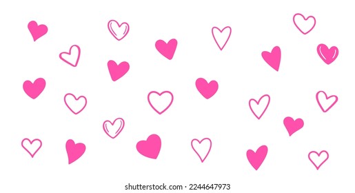 Antecedentes con corazones. Caricatura. Ilustración del vector