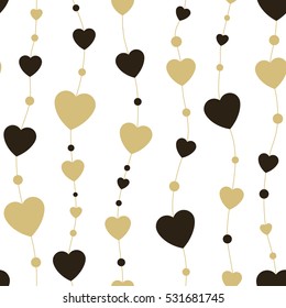 Background hearts. Great for birthday, baby shower celebration greeting and invitation card. Valentine's Day, Easter, wedding, gift wrapping paper, web banner. Vector illustration.