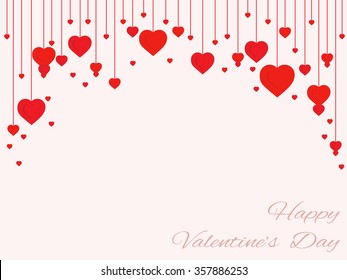 Herzhintergrund auf Saiten - Valentinstag