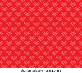 Background with hearts. Seamless pattern with hearts. Happy Valentine's Day Card and Invitation. Vector illustration