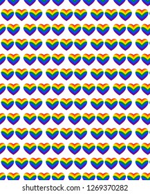 Background with hearts, the symbol of LGBT people