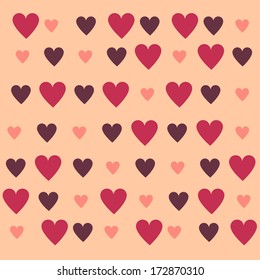 Background with Hearts, Valentine day