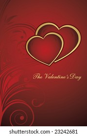 background with hearts for valentine day