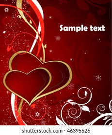 background with hearts for valentine day