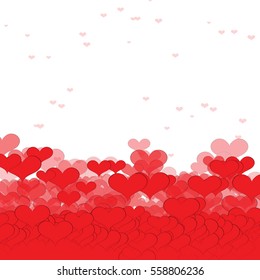Background with hearts. valentine day