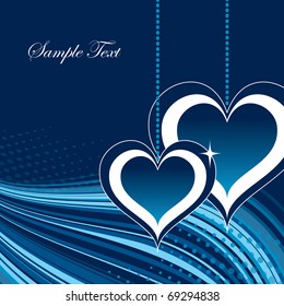 Background with Hearts. Valentine Illustration. Vector eps10.