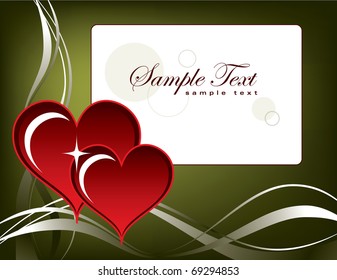 Background with Hearts. Valentine Illustration. Vector eps10.