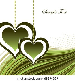 Background with Hearts. Valentine Illustration. Vector eps10.