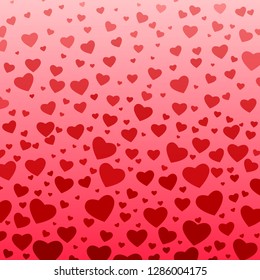 Background of hearts for valentines day.
