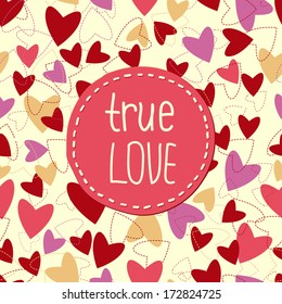 background from hearts to   Valentines day