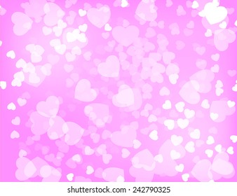 background with hearts to Valentine's Day