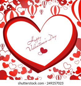 background with hearts for Valentine's Day