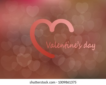 Background from the hearts to the Valentine's day, eps10