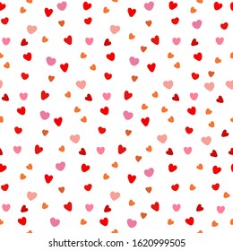 Background with hearts. Valentine's day seamless pattern. Design template