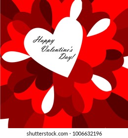 background with hearts with valentine's day. Vector