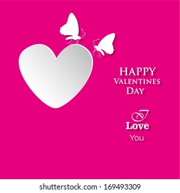 Background with hearts Valentine's day vector