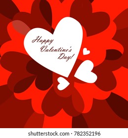 background with hearts with valentine's day. Vector