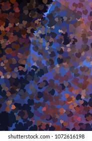 Background with hearts. Vector clip art.