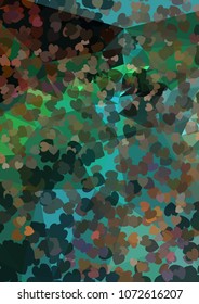 Background with hearts. Vector clip art.
