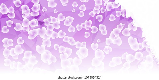 Background with hearts. Vector clip art.