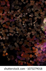 Background with hearts. Vector clip art.