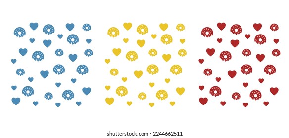 fondo con corazones, ilustración vectorial