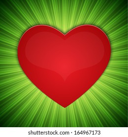 Background with heart-shape. EPS10 vector
