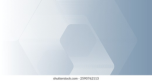 Background hexagon lines on gray background. Geometric stripe line simple modern