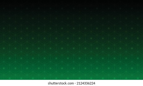 background with hexagon motif and green star