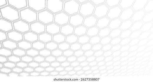 background hexagon net hexagon 3d. vector illustration