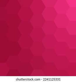 background hexagon pattern, template. Pink hexagon wallpaper. Vector illustration. EPS 10