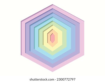 Color del degradado hexagonal de fondo del arco iris. El gradiente arcoiris aporta un toque vibrante y alegre al diseño, cada color se mezcla perfectamente en el siguiente. 