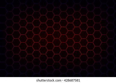 Background with hexagon texture