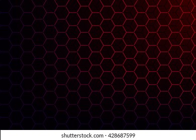 Background with hexagon texture