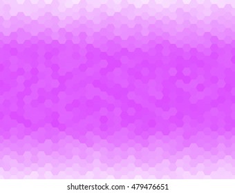 Background of Hexagonal Tiles of Gradient Shades of Purple Color. With Random Color Variation  on Each Grid. Producing Mosaic Like Pattern.