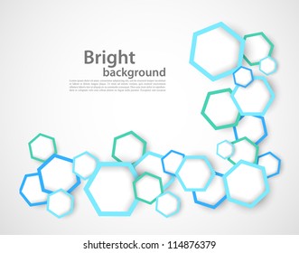 Background with hexagons