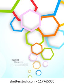 Background with hexagons