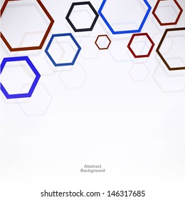 Background with hexagons