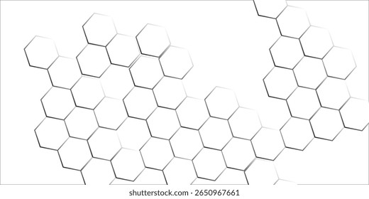 Fondo con hexágonos. Fondo Abstractas con líneas. fondo de textura blanco. fondo abstracto hexagonal. Patrón de polígono de superficie con textura de papel hexagonal brillante y negocios futuristas.