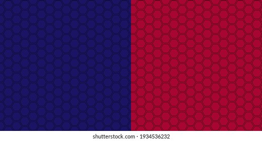 Background of the hexagons of the colors of Barcelona