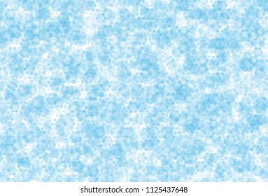 Background with hexagons of different scale. Abstract geometric pattern, design element, backdrop for posters, business cards, covers, brochures Vector illustration