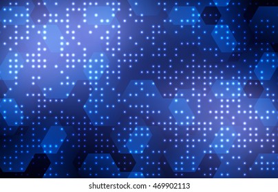 Background with hexagons. Hi-tech digital technology concept. Abstract vector background