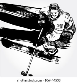 Background With a Hockey Player 2