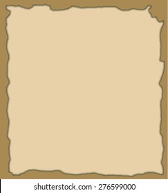 Background - a hole in burnt paper frame with burned edges