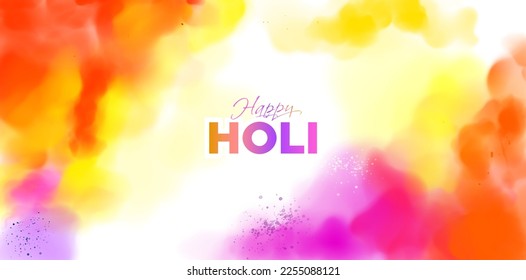 Background of Holi. Indian festival of colors. Happy holi. Vector illustration