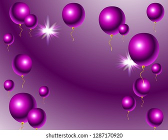 Background holiday balls grey