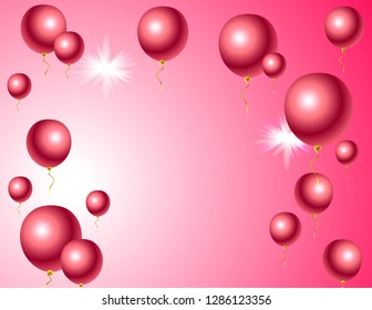 Background holiday balls pink