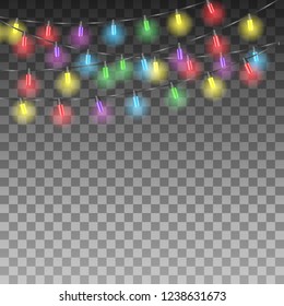 Background with holiday lights
